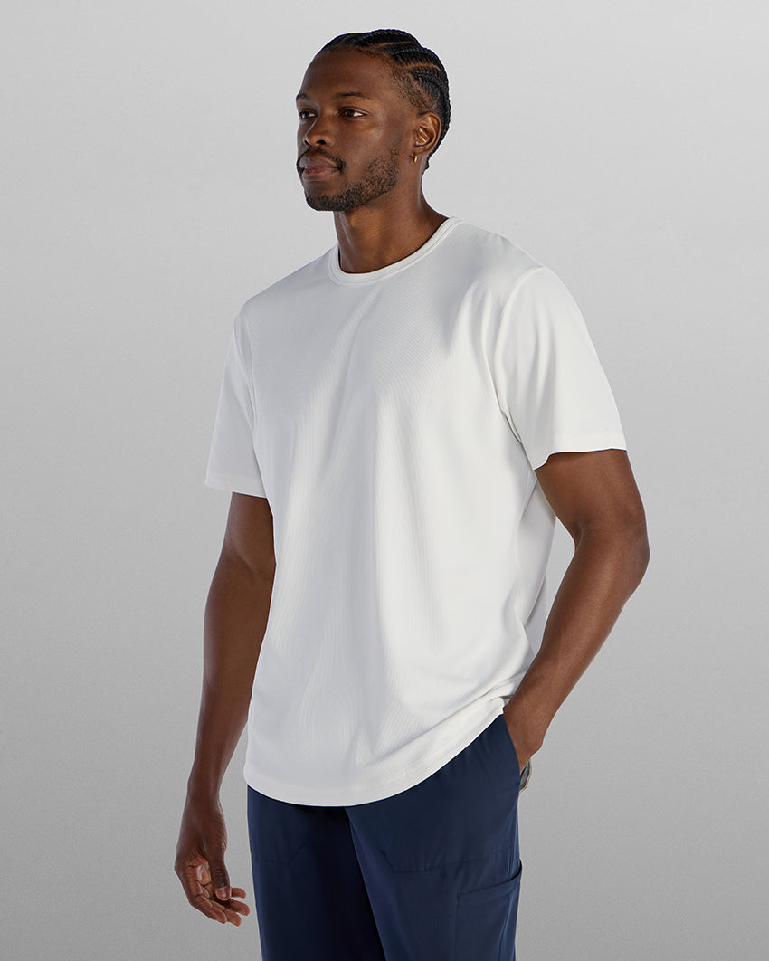 Adaptive Micro Waffle Short Sleeve Drop-Cut