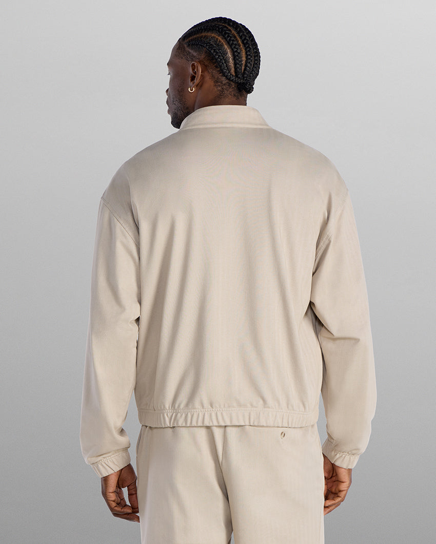 Lightweight Herringbone Full Zip Jacket