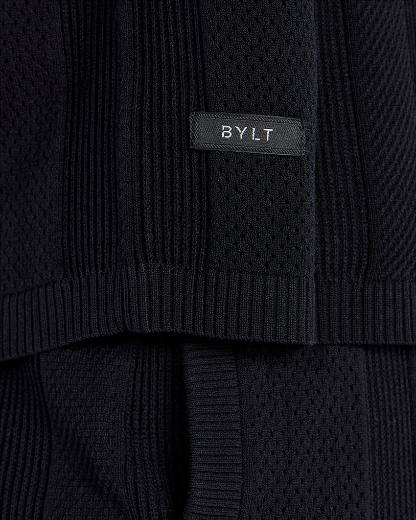 TechKnit Club Short Sleeve Button Down