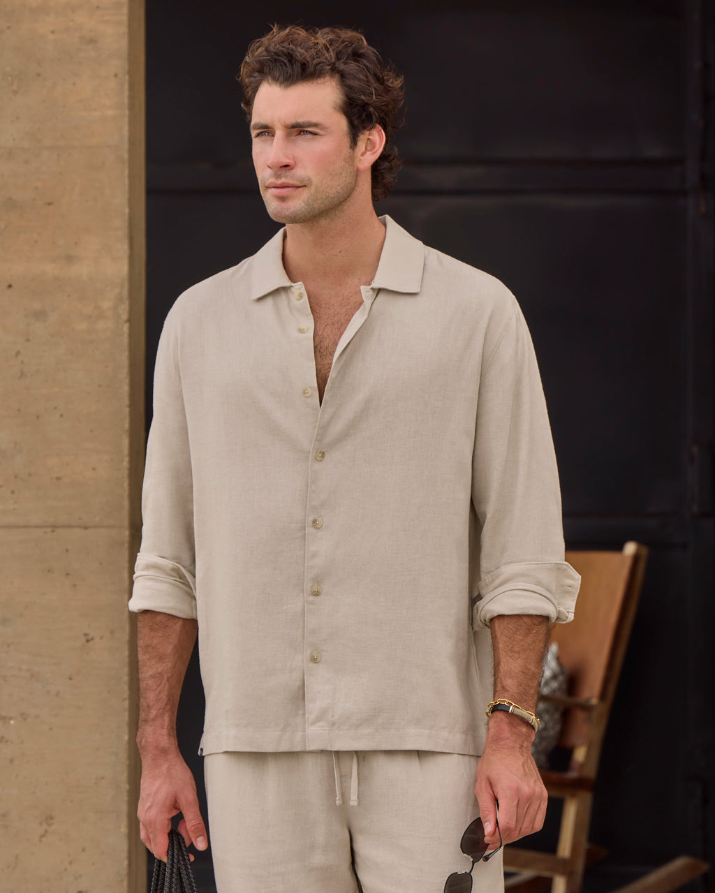 Back to Basics Linen Long Sleeve Button Down