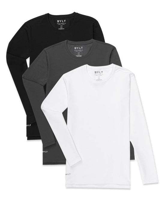 Split Hem Long Sleeve: BYLT Signature - Custom 3 Pack