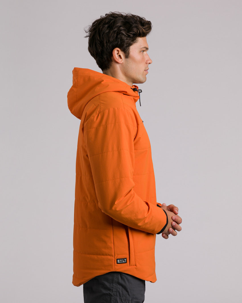 Drop-Cut Puffer Jacket