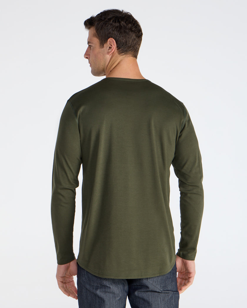 Cotton Long Sleeve Henley
