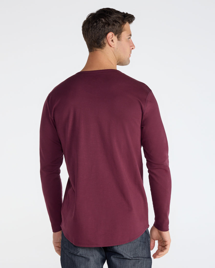 Cotton Long Sleeve Henley