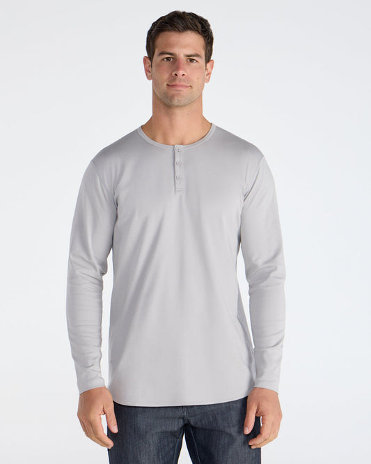 Cotton Long Sleeve Henley