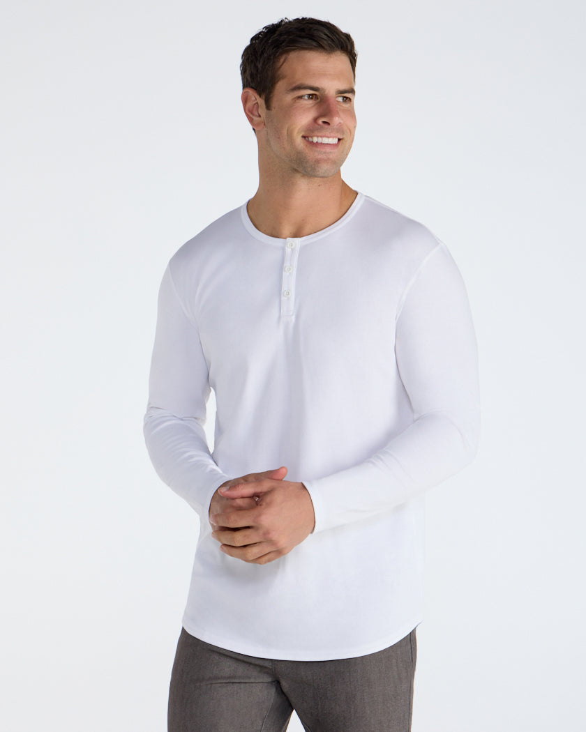 Cotton Long Sleeve Henley