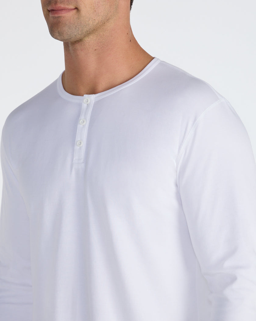 Cotton Long Sleeve Henley