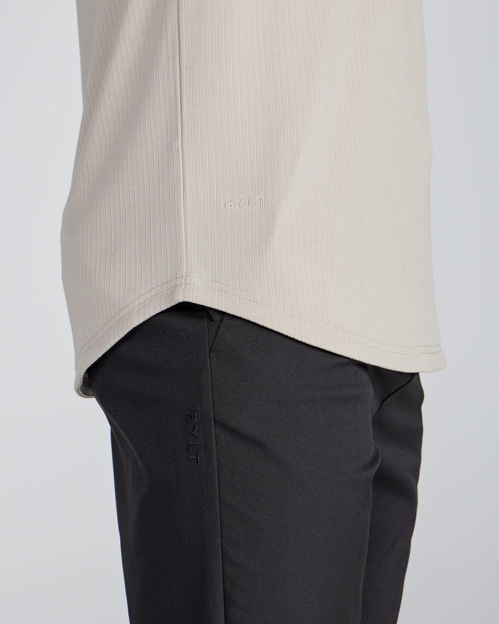 2-Item Ribbed Short Sleeve Open V Polo Bundle