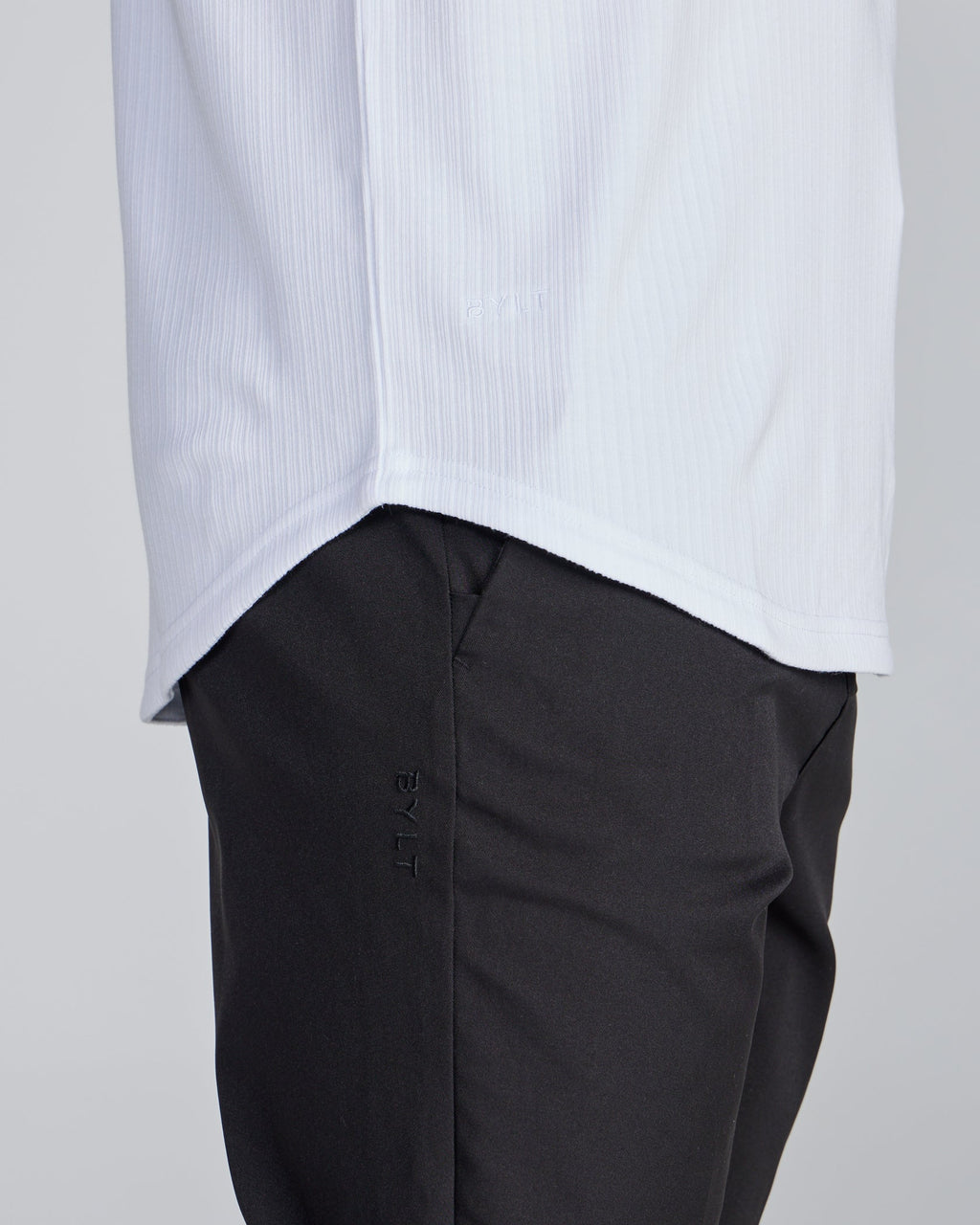 2-Item Ribbed Short Sleeve Open V Polo Bundle