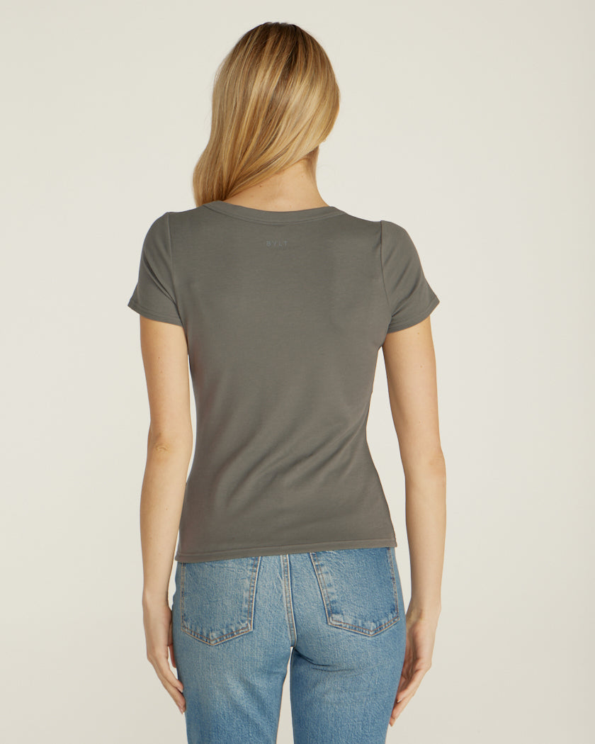 Drift Fitted Scoopneck Tee