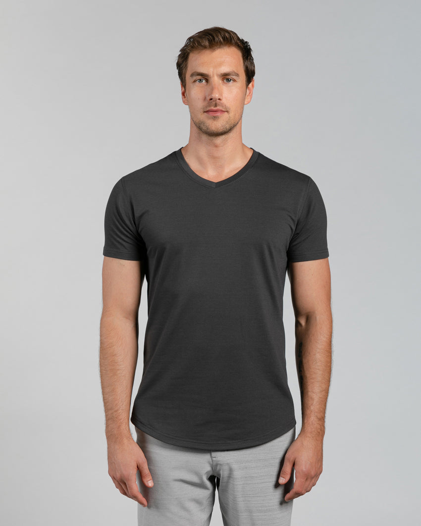 Drop-Cut V-Neck: BYLT Signature
