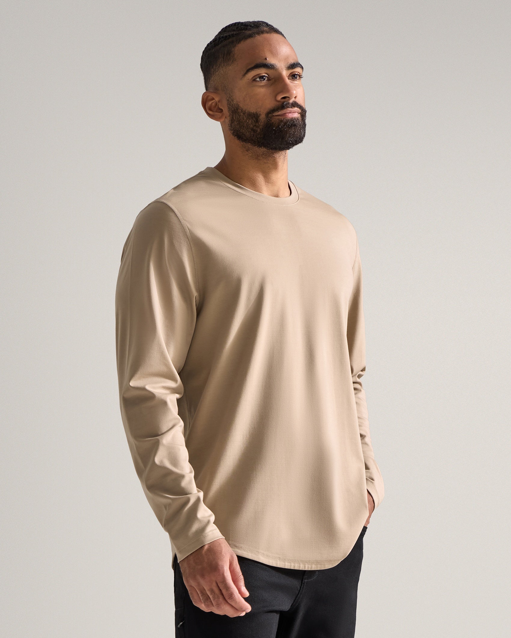 Everyday Long Sleeve Drop-Cut