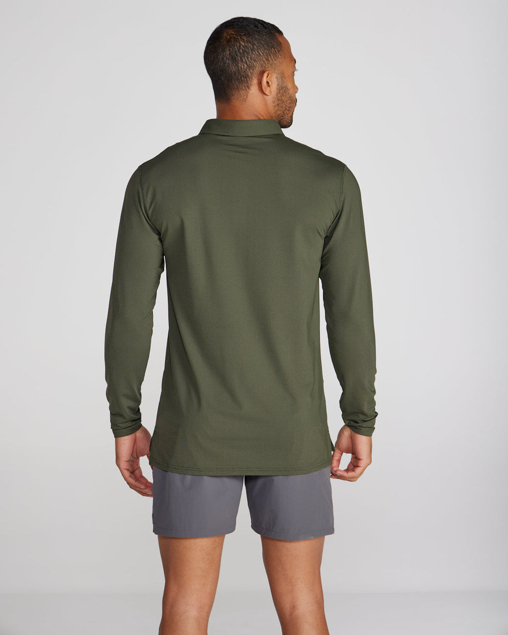 Pulse Long Sleeve Split-Hem Polo