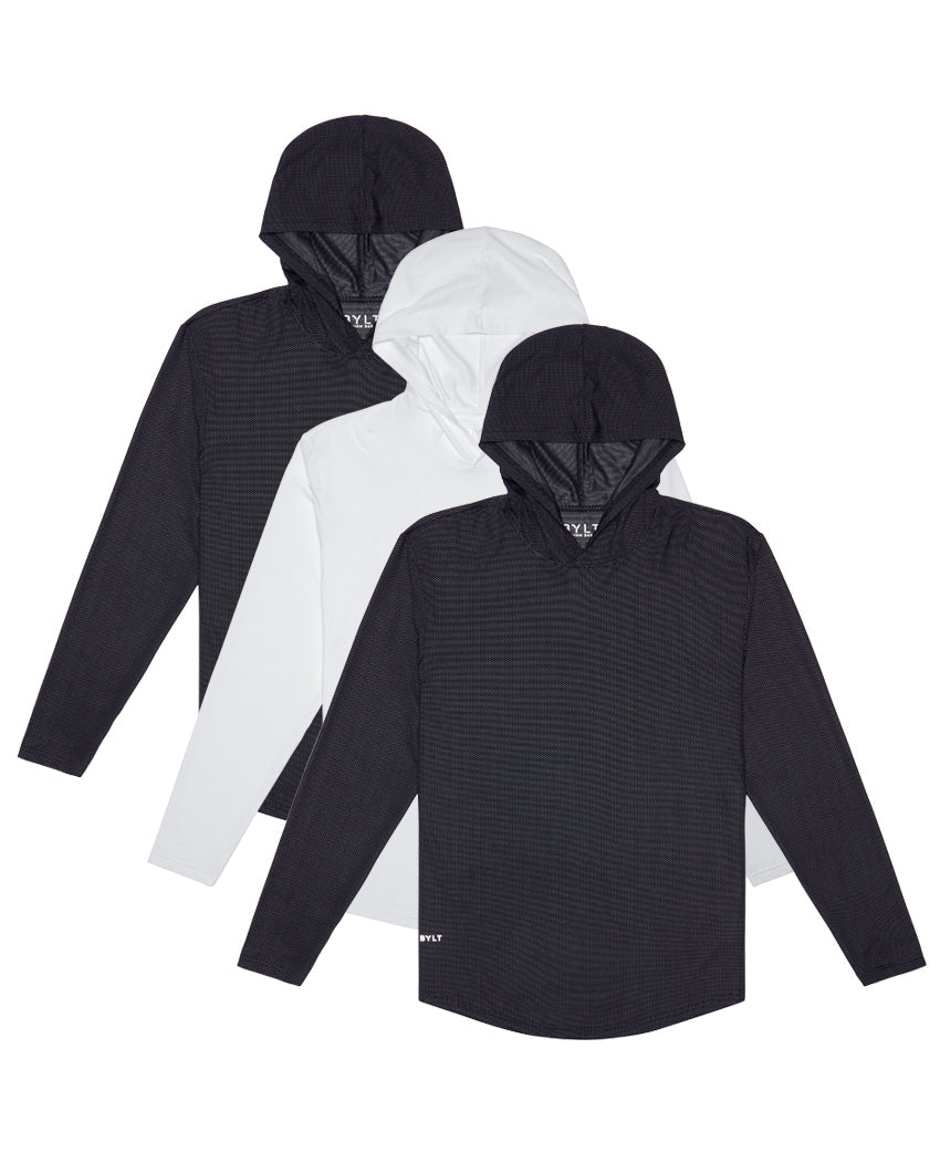 Pulse Pullover Drop-Cut Hoodie - Custom 3 Pack