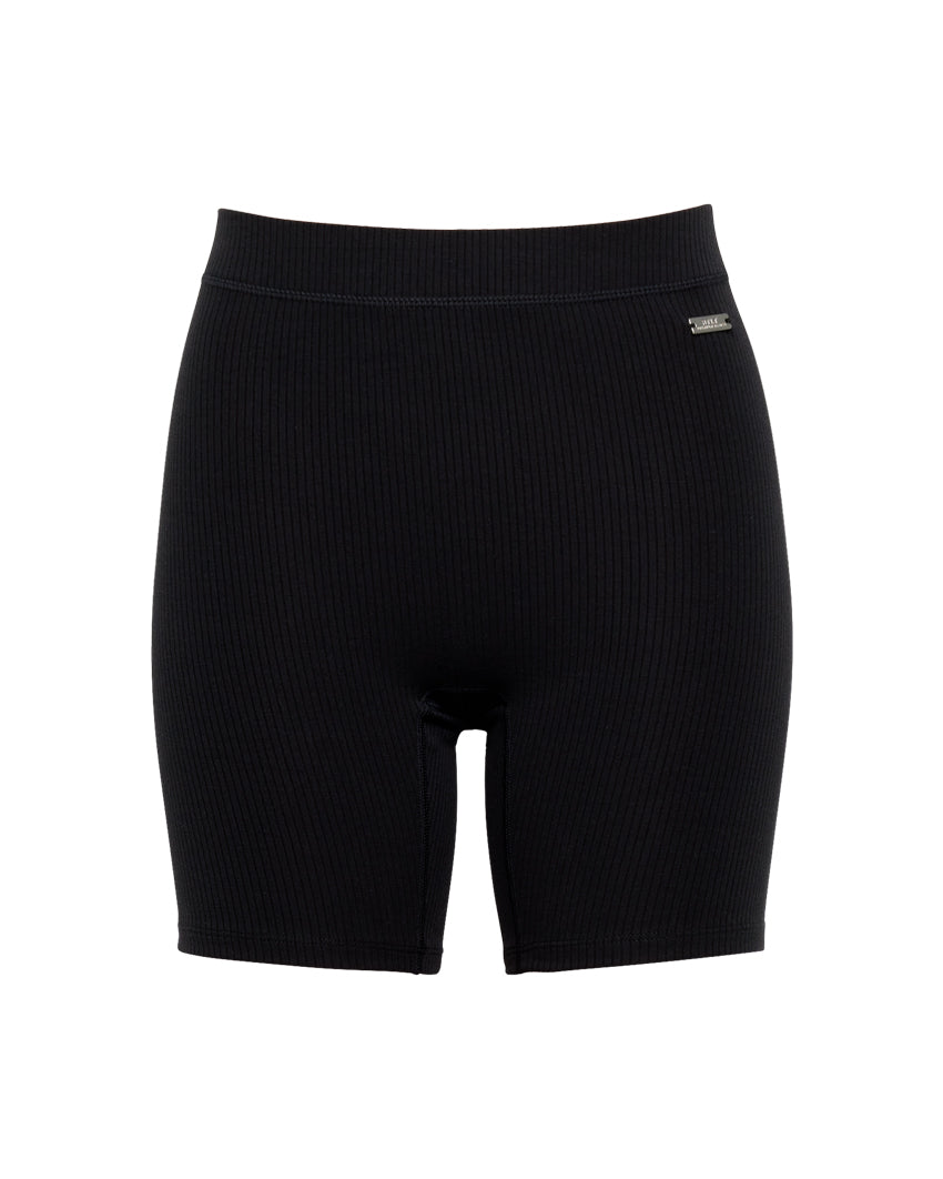 Rib High-Waist Biker Short