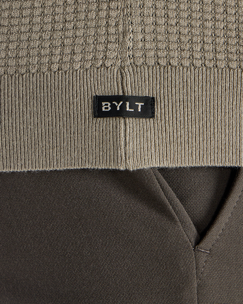Textured Knit Polo