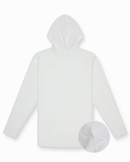 Thermal Hooded Drop-Cut Long Sleeve