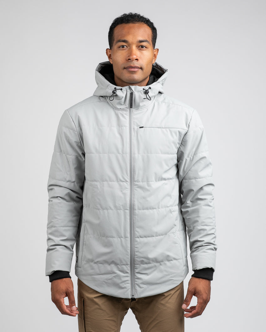 Drop-Cut Puffer Jacket
