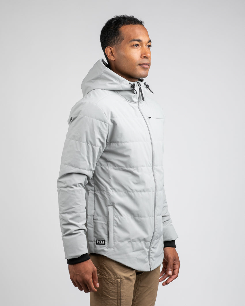 Drop-Cut Puffer Jacket