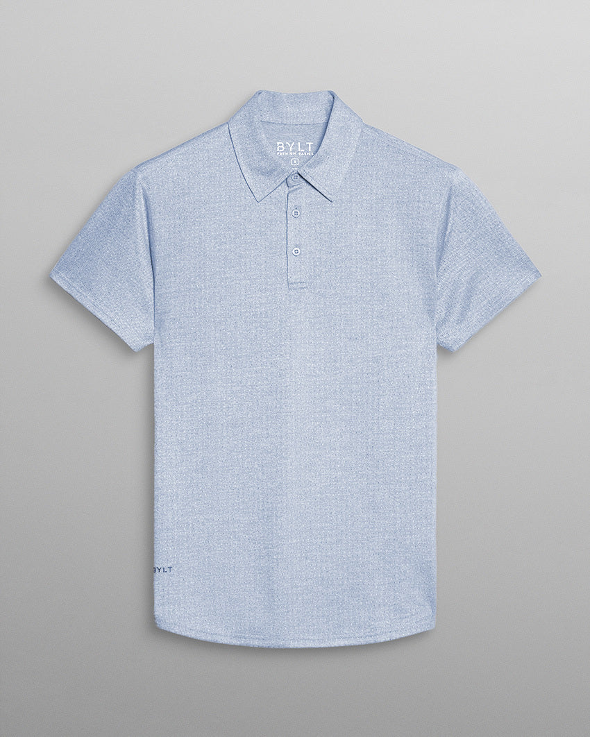 Heather Printed Polo